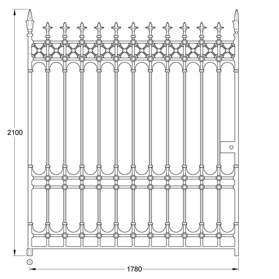 GA025 Stirling driveway gates (12ft pair, 510kg)