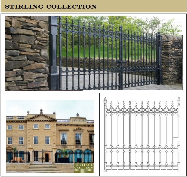 The Gilberton Collection - Cast Iron Driveway Gates